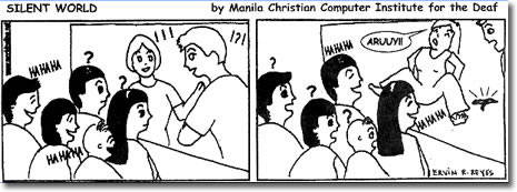 Comic strip designed by MCCID students and posted in Manila Bulletin